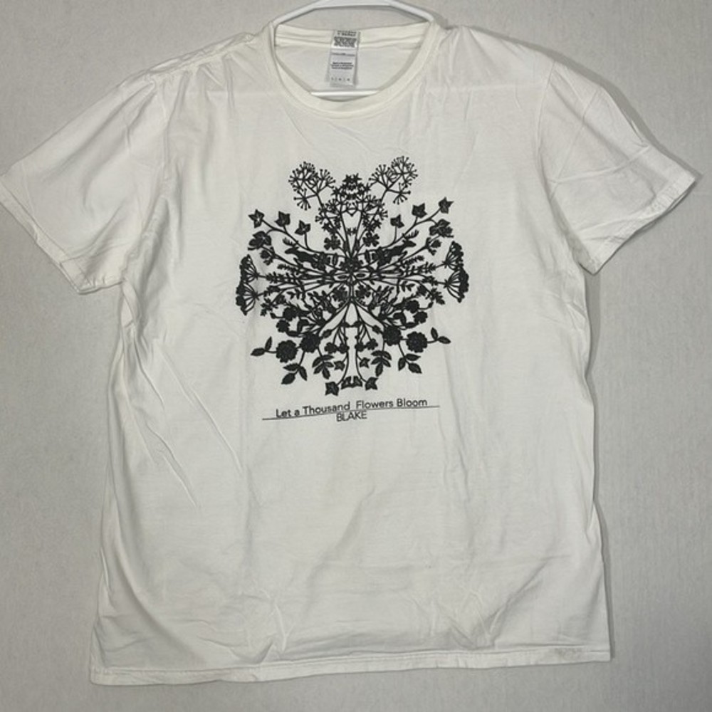 Blake Let a Thousand Flowers Bloom Tee, Cotton, White, Large